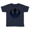 rebel logo with space pattern Toddler T-shirt