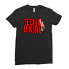 funny techno viking 3, ideal birthday present or gift Ladies Fitted T-Shirt
