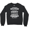 Super Cool Grammy Of A Freaking Awesome Granddaughter Crewneck Sweatshirt