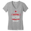 funny teacher Women's V-Neck T-Shirt
