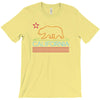 neon sign california republic flag bear T-Shirt
