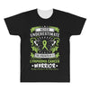 Never Underestimate The Strength Of A Lymphoma Cancer Warrior All Over Men's T-shirt