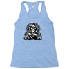evil skull humor Racerback Tank