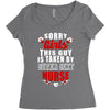 sorry girls this guy is taken by super sexy nurse Women's Triblend Scoop T-shirt