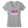 It's A Twin Thing Women's V-Neck T-Shirt