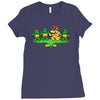 turtle surprise Ladies Fitted T-Shirt