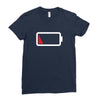 Dead Battery Ladies Fitted T-Shirt