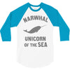 narwhals 3/4 Sleeve Shirt