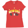 new dad Ladies Fitted T-Shirt