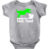 dino fast food  fun Baby Onesie