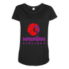 stylish retro hawaiian airlines Maternity Scoop Neck T-shirt