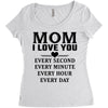 I Love You Mom Women's Triblend Scoop T-shirt