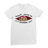 December  Peeking Out Baby Girl Ladies Fitted T-Shirt