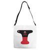 pool black red Adjustable Strap Totes