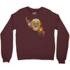 women's sugar skull purple Crewneck Sweatshirt