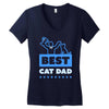 proud cat dad Women's V-Neck T-Shirt