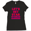 star spangled hammered Ladies Fitted T-Shirt