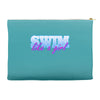 swim like a girl neon Accessory Pouches