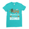 Halloween Kings Are Born In December Ladies Fitted T-Shirt
