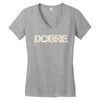 Dobre Floral T-Shirt Design Women's V-Neck T-Shirt