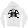 viking skull Zipper Hoodie