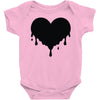 dripping heart melting heart Baby Bodysuit