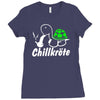 chillkr&ouml;te  fun kult shit bong marihuana joint smoke weed punk gras Ladies Fitted T-Shirt