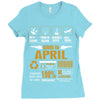 Born April  Multitasking Problem Solving Tees Ladies Fitted T-Shirt