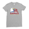 science bless america Ladies Fitted T-Shirt