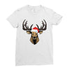 noel deer Ladies Fitted T-Shirt