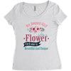 An August Girl Like A Flowers Women's Triblend Scoop T-shirt