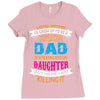 Super Cool Dad Of A Freaking Awesome Daughter Ladies Fitted T-Shirt