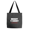 nerdy shirt Tote Bags