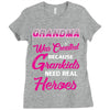 Grandma Was Created Because Need Real Heroes Ladies Fitted T-Shirt