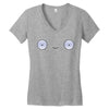 Mooncake Face Women's V-Neck T-Shirt