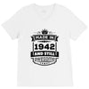 Made In 1942 And Still Awesome V-Neck Tee