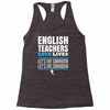 english teacher save lives Racerback Tank