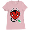 the devil made me brew it Ladies Fitted T-Shirt