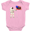 Astronaut Celebrating Independence  Day at 1776 Baby Bodysuit