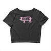 pig oink funny Crop Top