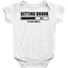 getting drunk please wait Baby Onesie