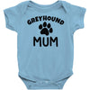greyhound mum Baby Onesie