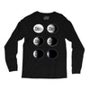 the phases of the moon of laika dog Long Sleeve Shirts