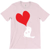 bird love heart animal graph note music party pop art gift T-Shirt