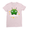 Final Space Chookity with Stars Ladies Fitted T-Shirt
