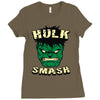 hulk smash Ladies Fitted T-Shirt