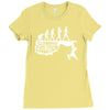 climbing evolution Ladies Fitted T-Shirt