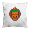 jack o latte Throw Pillow