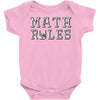 math rules Baby Onesie