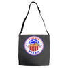 vote for pizza president democrat Adjustable Strap Totes